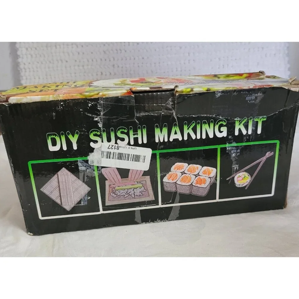 NEW DIY Sushi Making Kit bamboo slicer kitchen tool SET UNUSED cooking kitchen